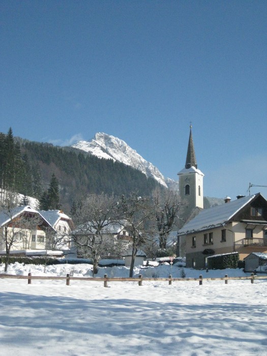 Kirche Dellach im Winter